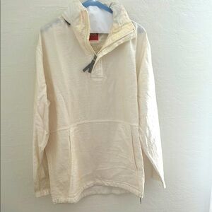 Men's Hugo Boss Cream Pullover Rain/Windbreaker. XXL